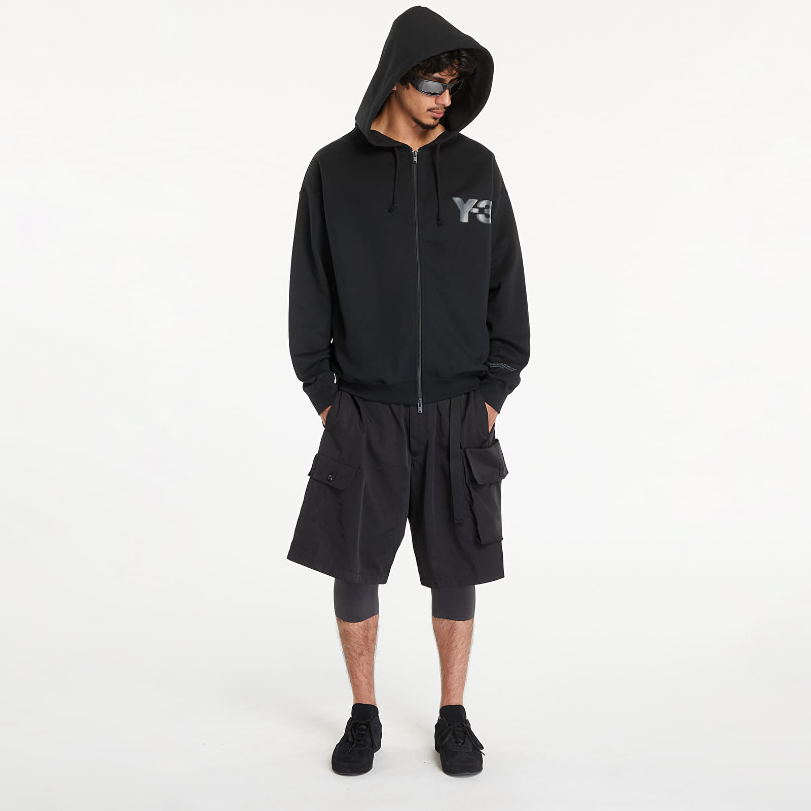Hættetrøjer og sweatshirts Y-3 Logo Zip Hoodie UNISEX Black