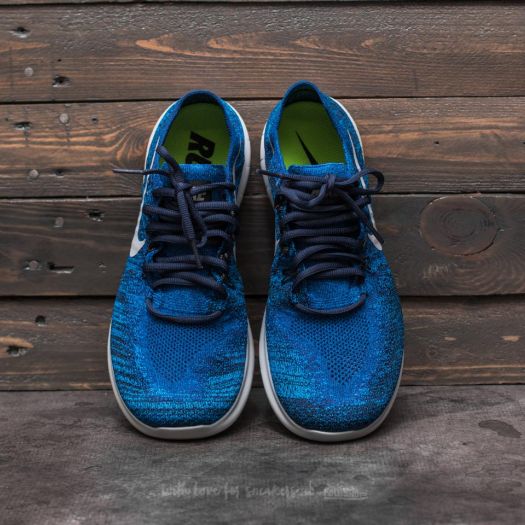 Nike free rn flyknit royal blue clearance