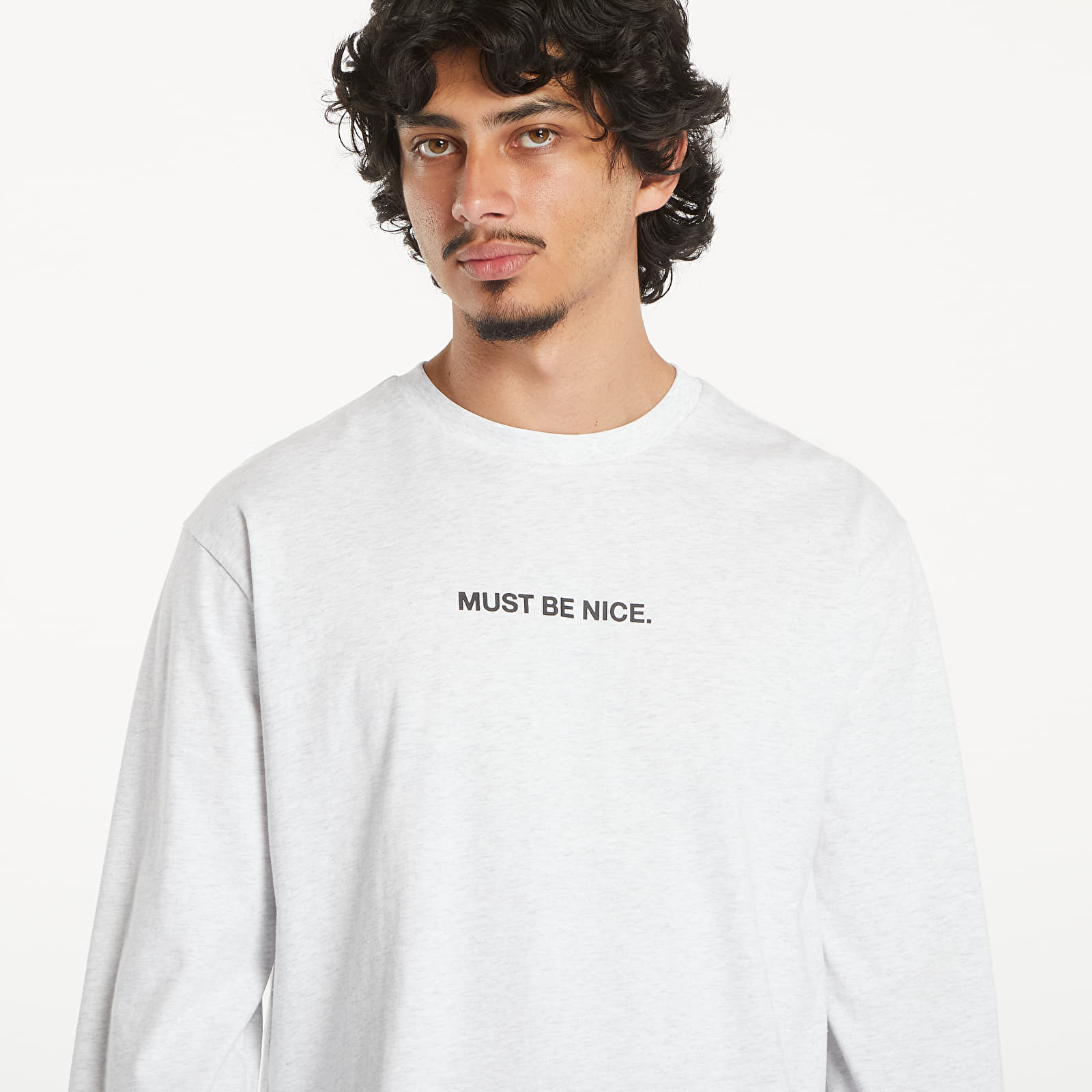 Pólók RIPNDIP Must Be Nice Long Sleeve Tee Ash Heather
