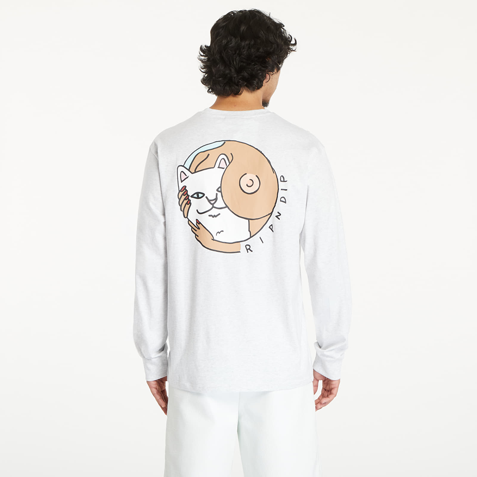 Pólók RIPNDIP Must Be Nice Long Sleeve Tee Ash Heather