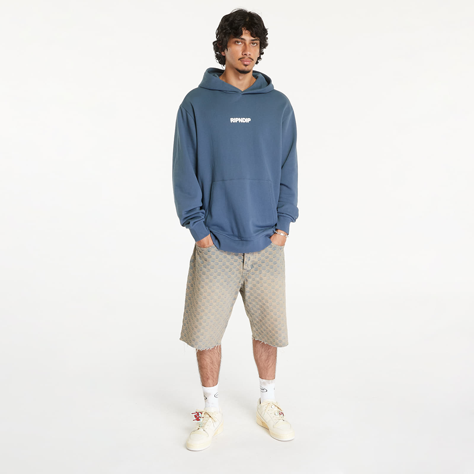 Hettegensere og sweatshirts RIPNDIP Pet Kitties Hoodie Storm Blue