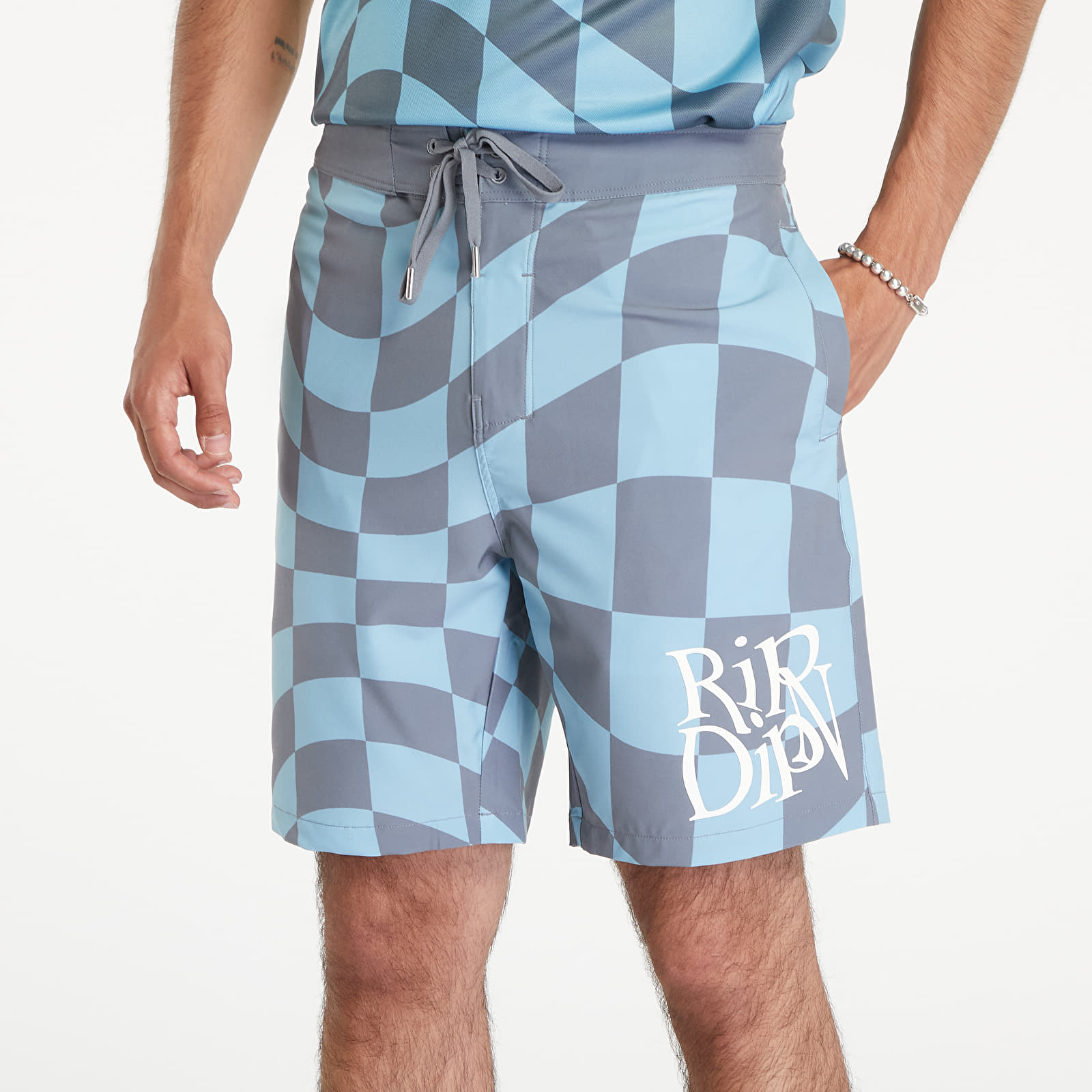 Stroje kąpielowe RIPNDIP Quantum Groove Swim Shorts Slate