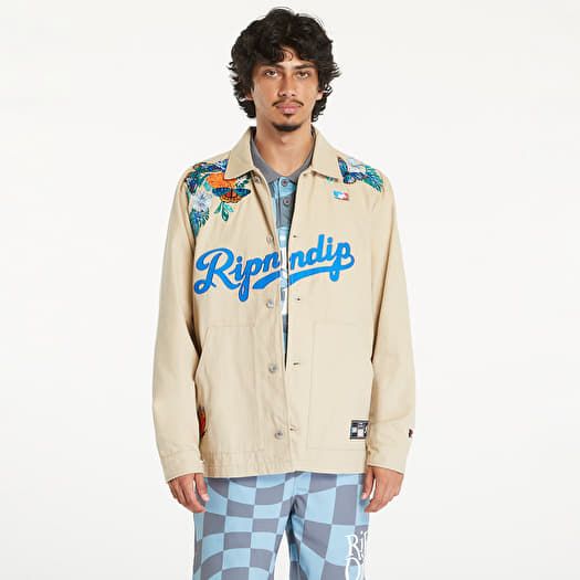 Bunda RIPNDIP Los Ripndip Twill Coaches Jacket Khaki