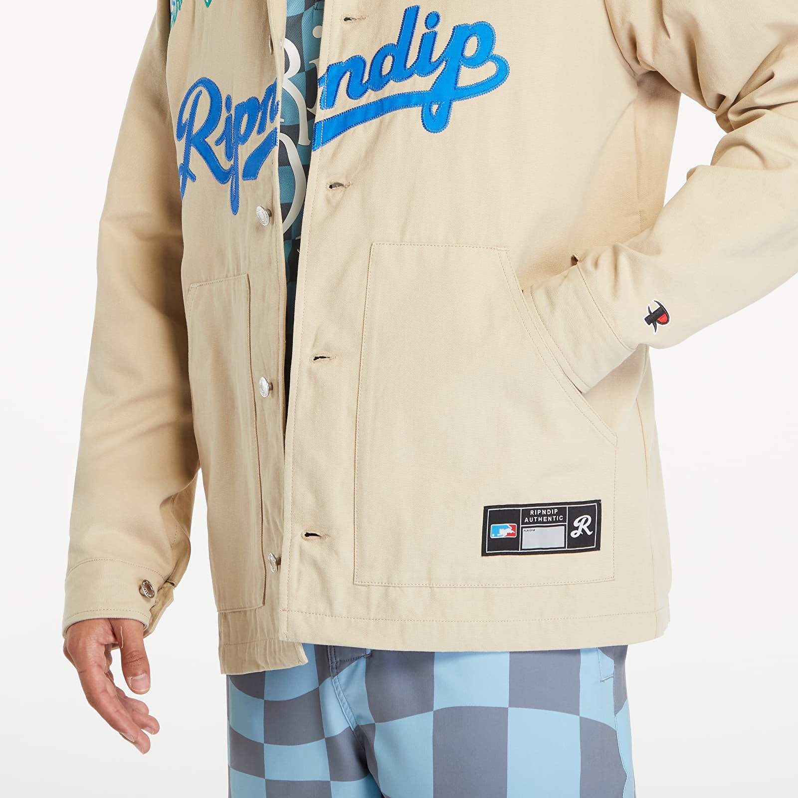 Bundy RIPNDIP Los Ripndip Twill Coaches Jacket Khaki