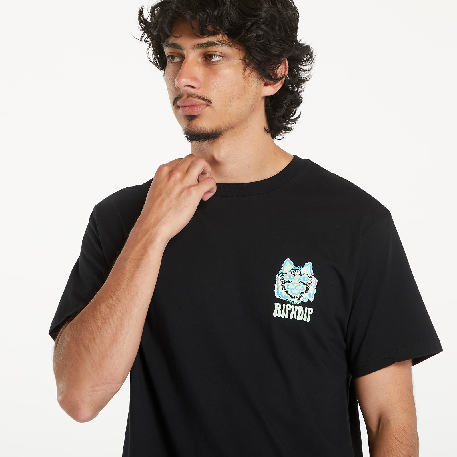 Pólók RIPNDIP Nerm Wave Short Sleeve Tee Black