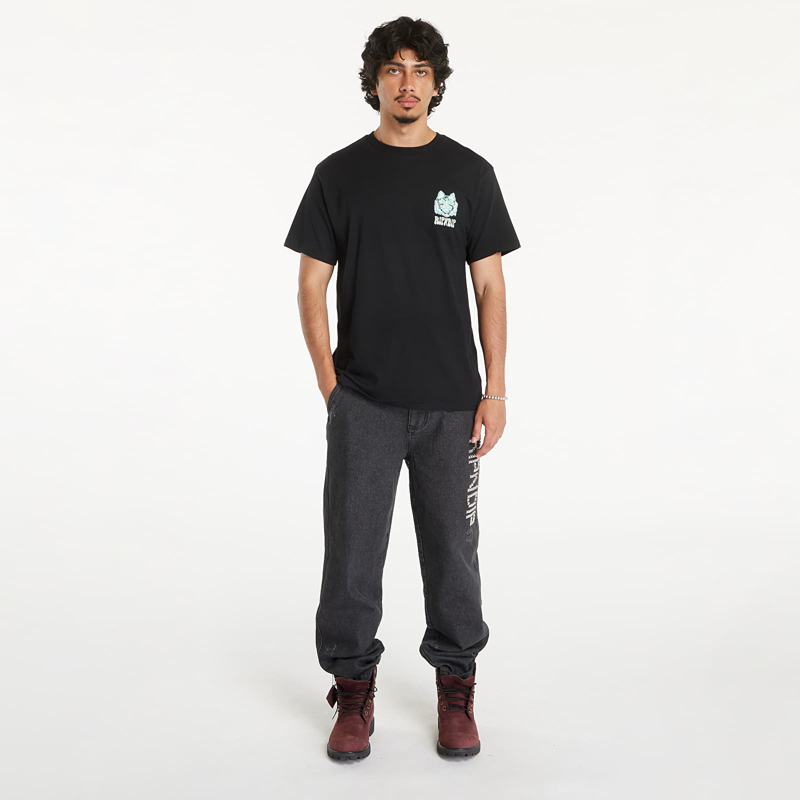 Pólók RIPNDIP Nerm Wave Short Sleeve Tee Black