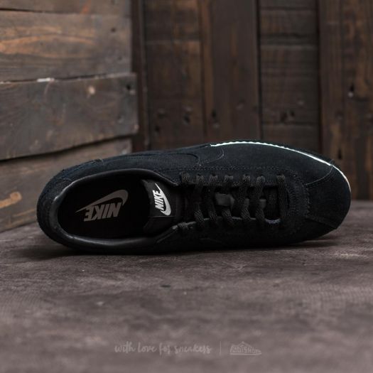nike classic cortez suede black