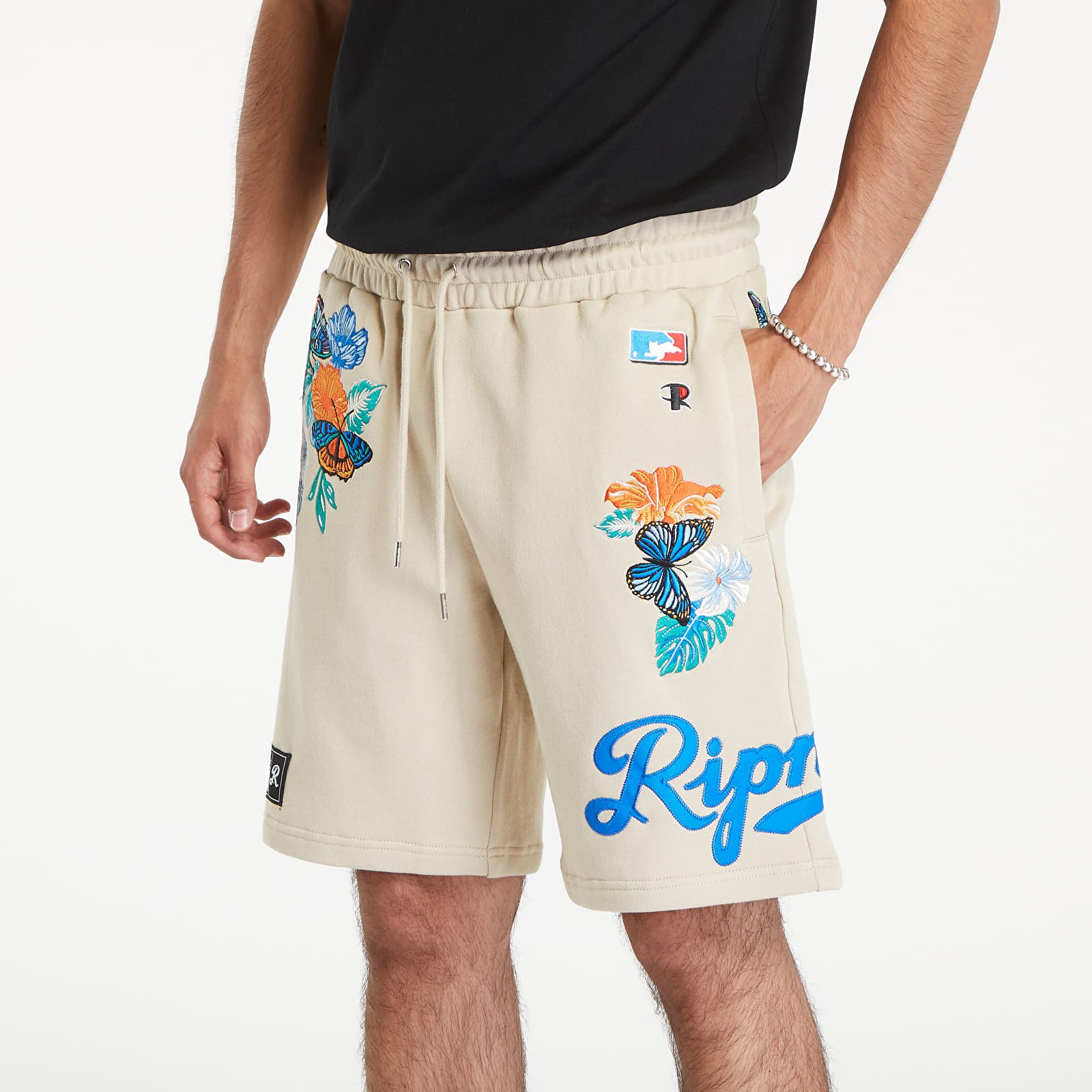 Kraťasy RIPNDIP Los Ripndip Sweatshorts Off White