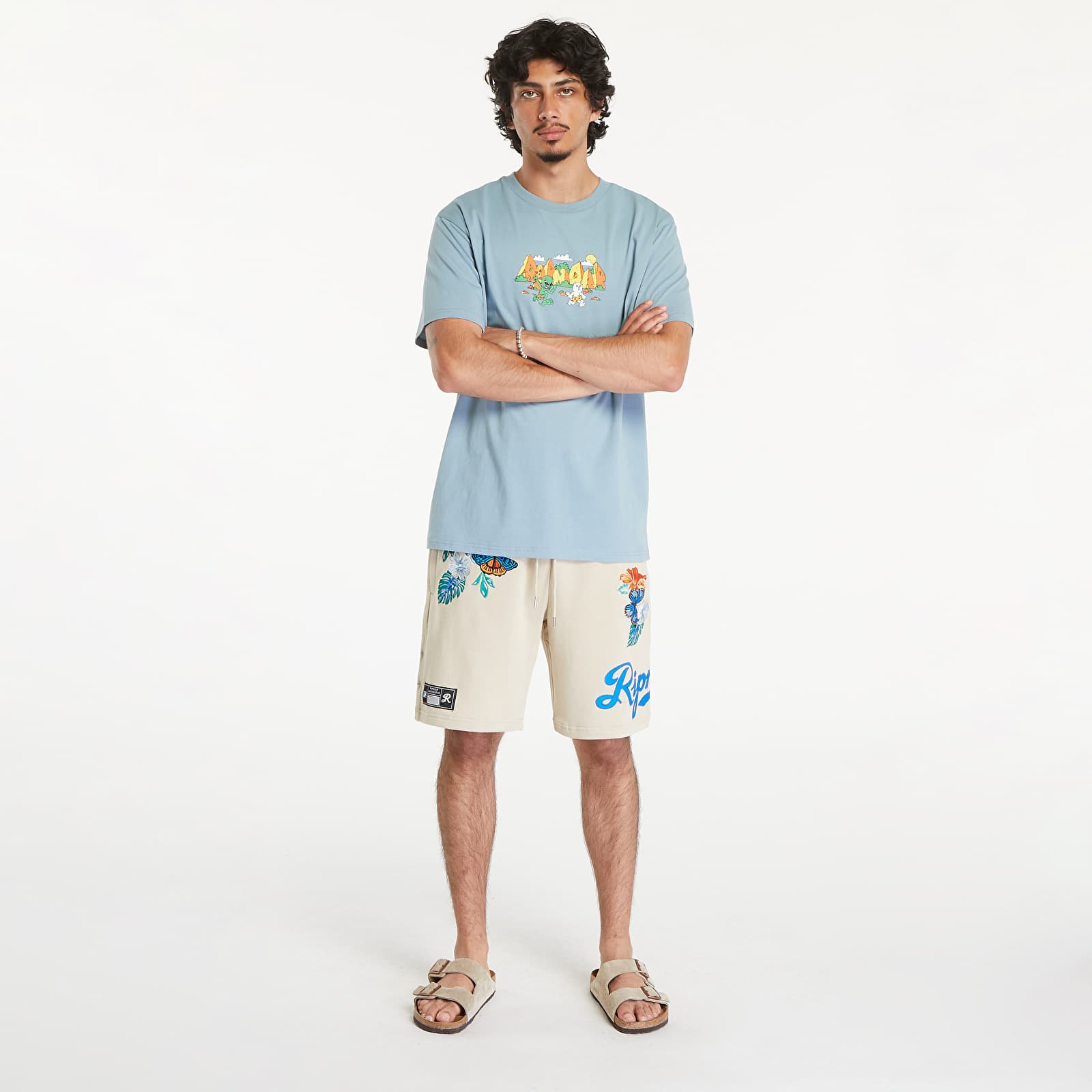 Pólók RIPNDIP Cavenerm Short Sleeve Tee Slate