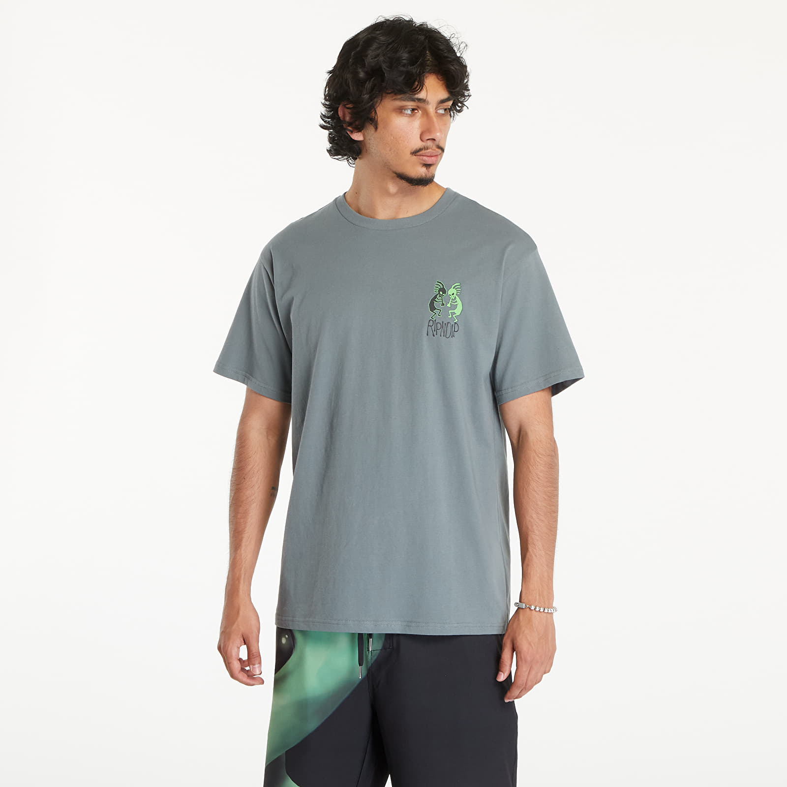 Trička RIPNDIP We Were Here Short Sleeve Tee Charcoal