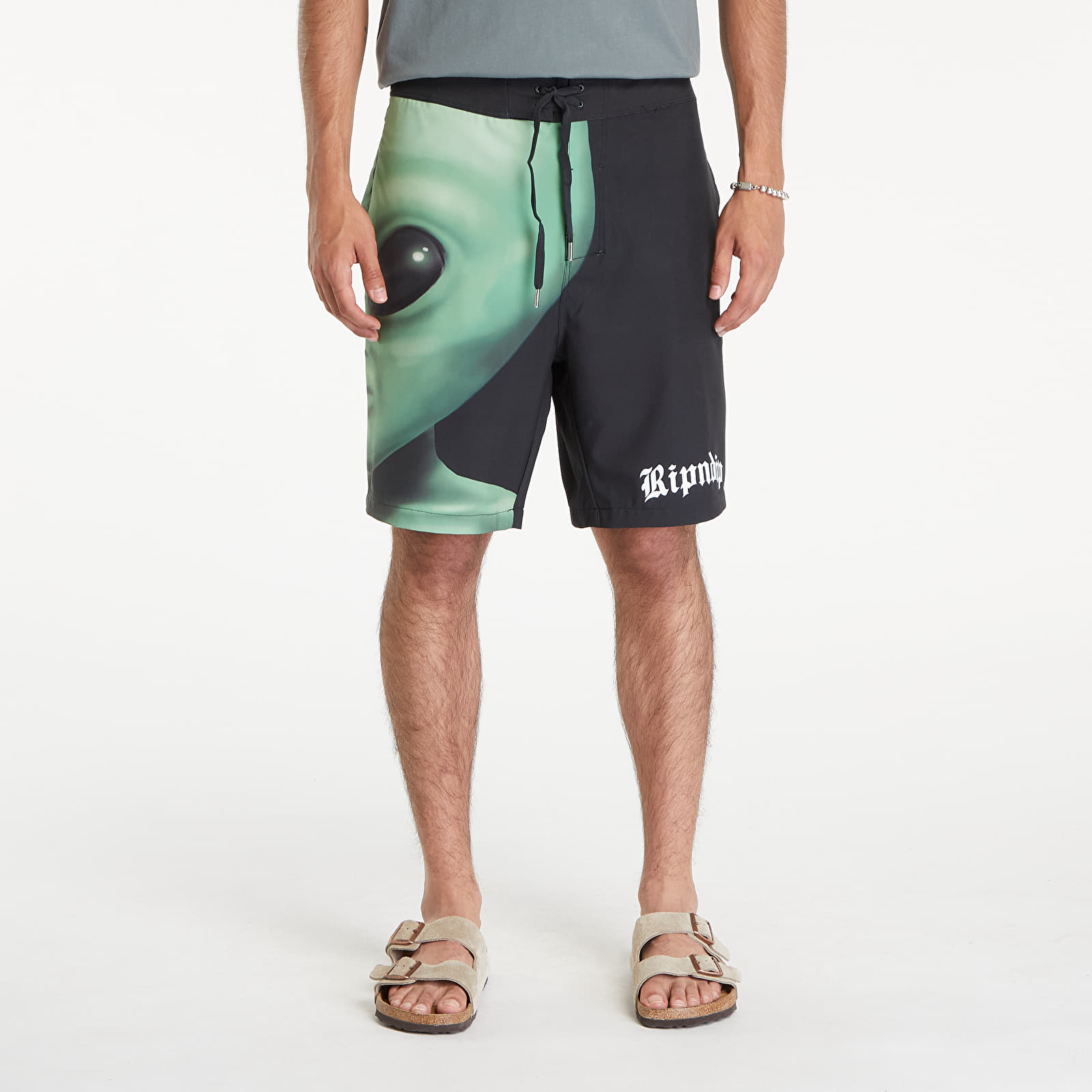 Maillot de bain RIPNDIP We Come In Peace Swim Shorts Black