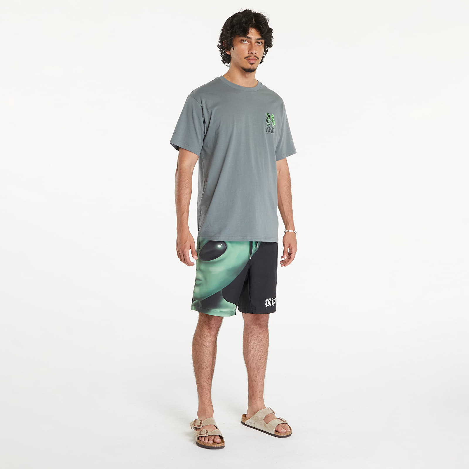 Plavky RIPNDIP We Come In Peace Swim Shorts Black