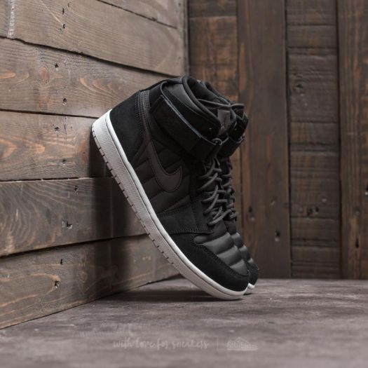 Black jordans with strap sales