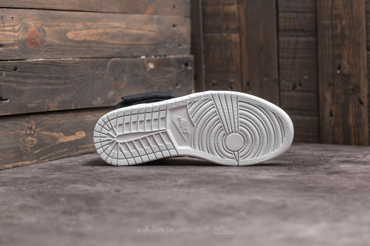 Shoes Air Jordan 1 High Strap Black/ Black-Pure Platinum