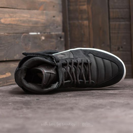 Black jordans with strap sales