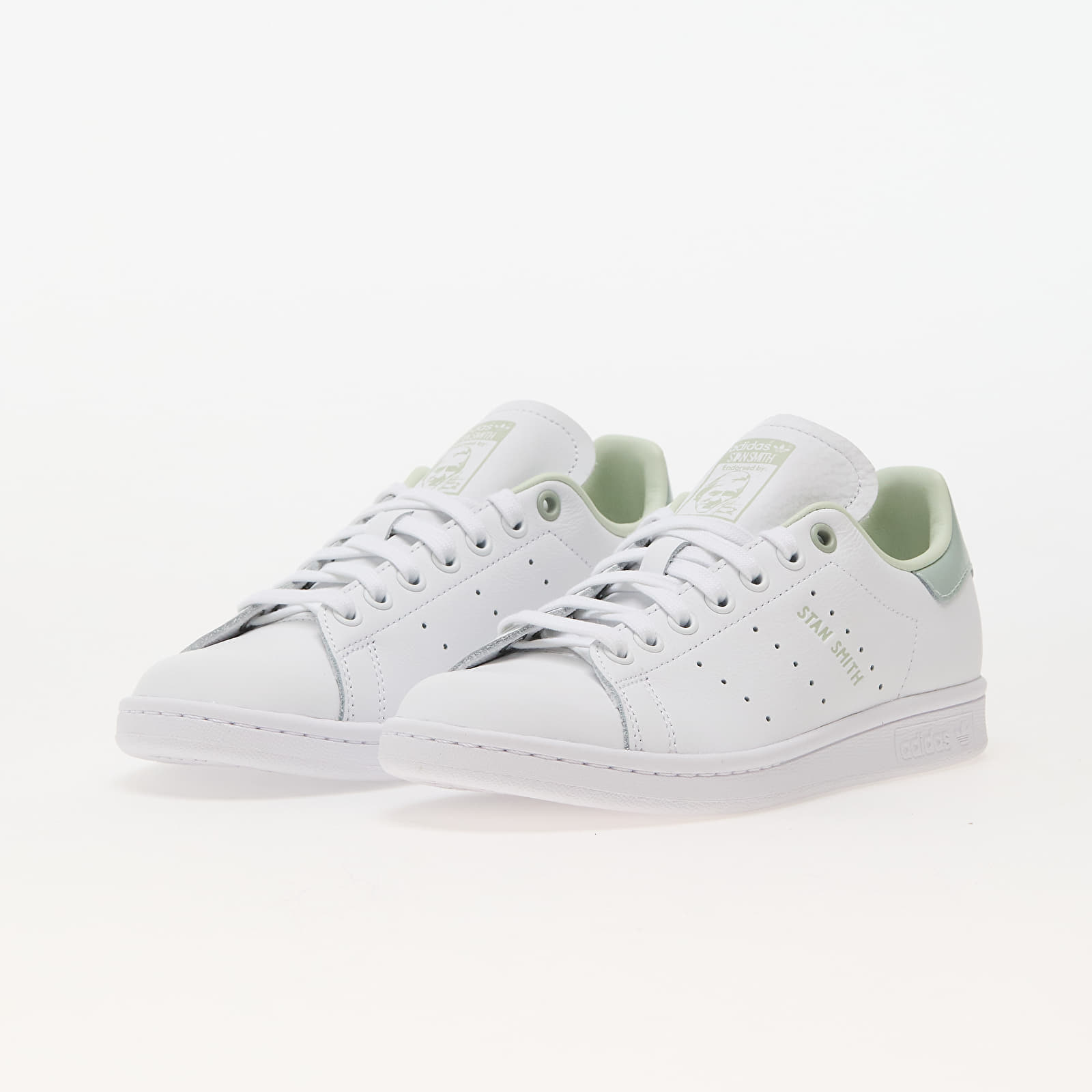 Sapatos de mulher adidas Stan Smith W Ftw White/ Linen Green/ Linen Green
