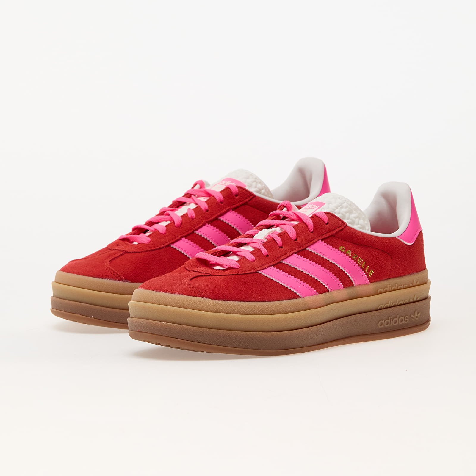 Moteriška avalynė adidas Gazelle Bold Collegiate Red/ Lucid Pink/ Core White
