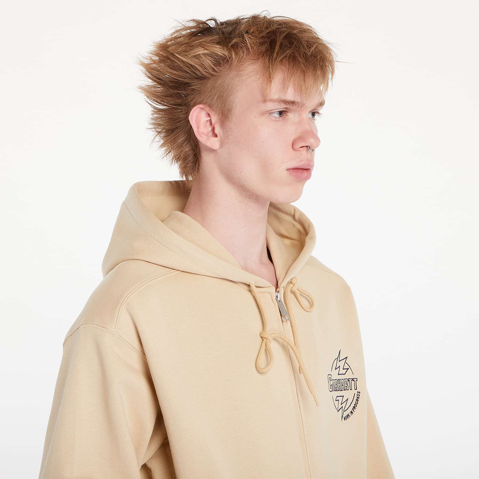 Kapucnis pulóverek és pulcsik Carhartt WIP Ablaze Hoodie UNISEX Cornsilk/ Air Force Blue