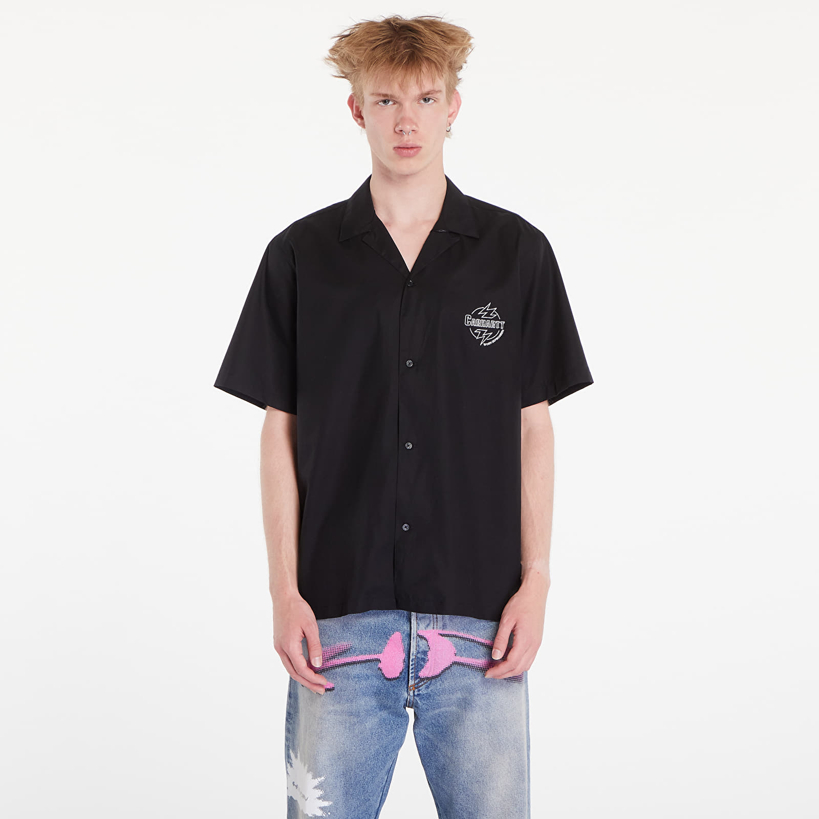 Ingek Carhartt WIP Ablaze Short Sleeve Shirt UNISEX Black/ Wax