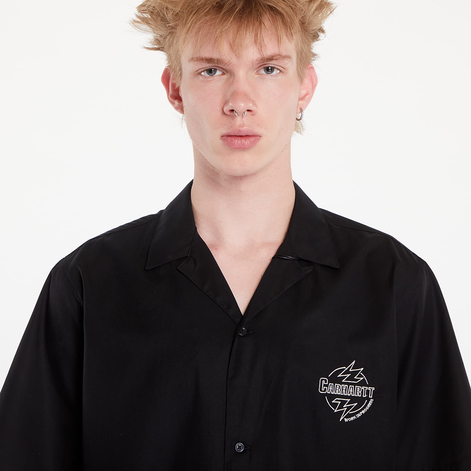 Ingek Carhartt WIP Ablaze Short Sleeve Shirt UNISEX Black/ Wax