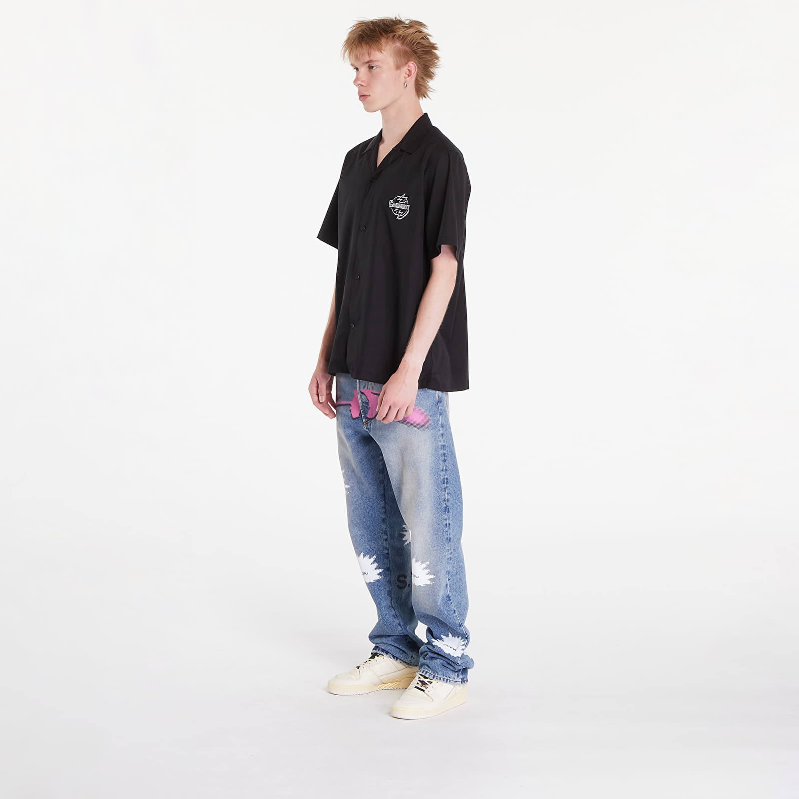 Ingek Carhartt WIP Ablaze Short Sleeve Shirt UNISEX Black/ Wax