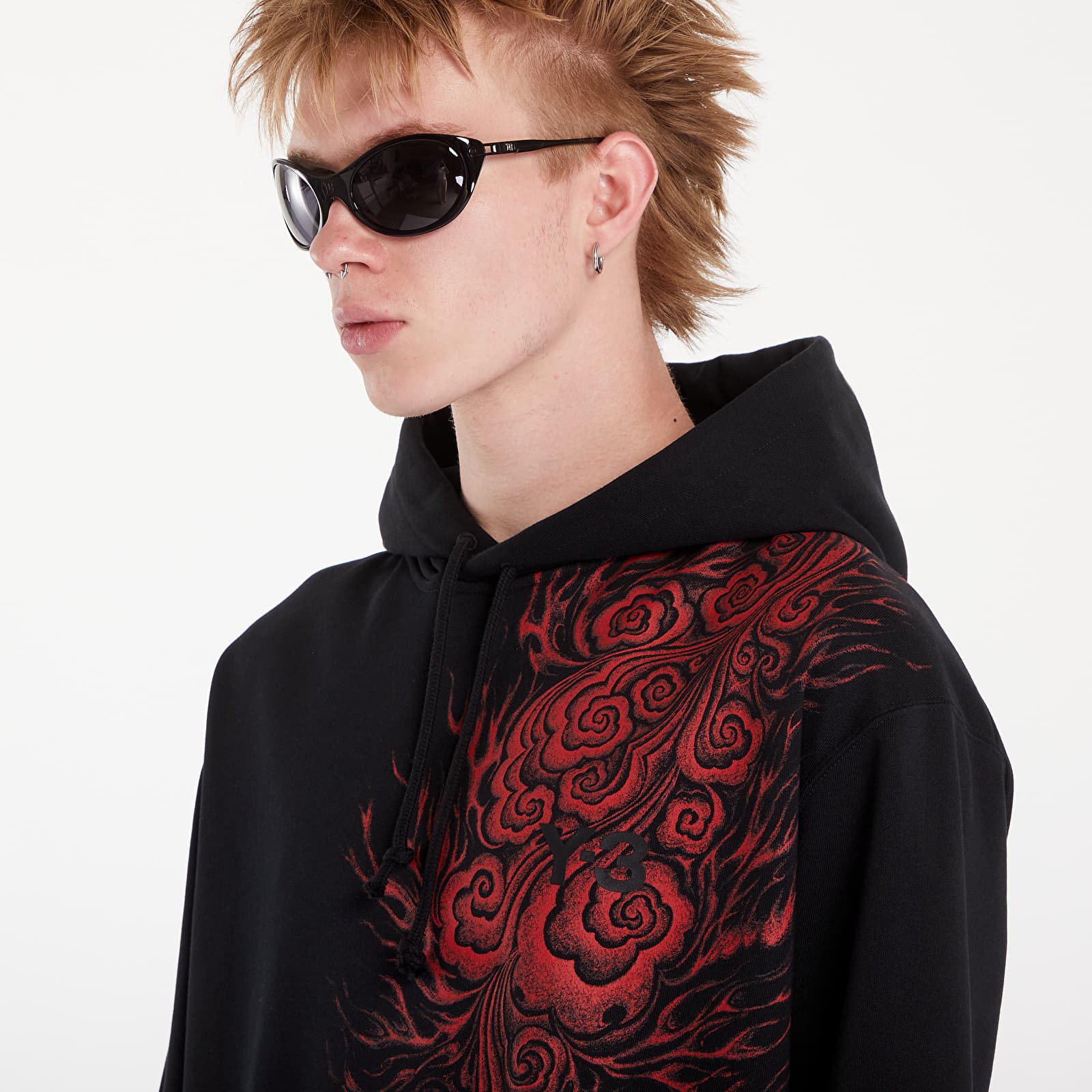 Džemperiai su gobtuvais ir džemperiai Y-3 JFA Hoodie UNISEX Black
