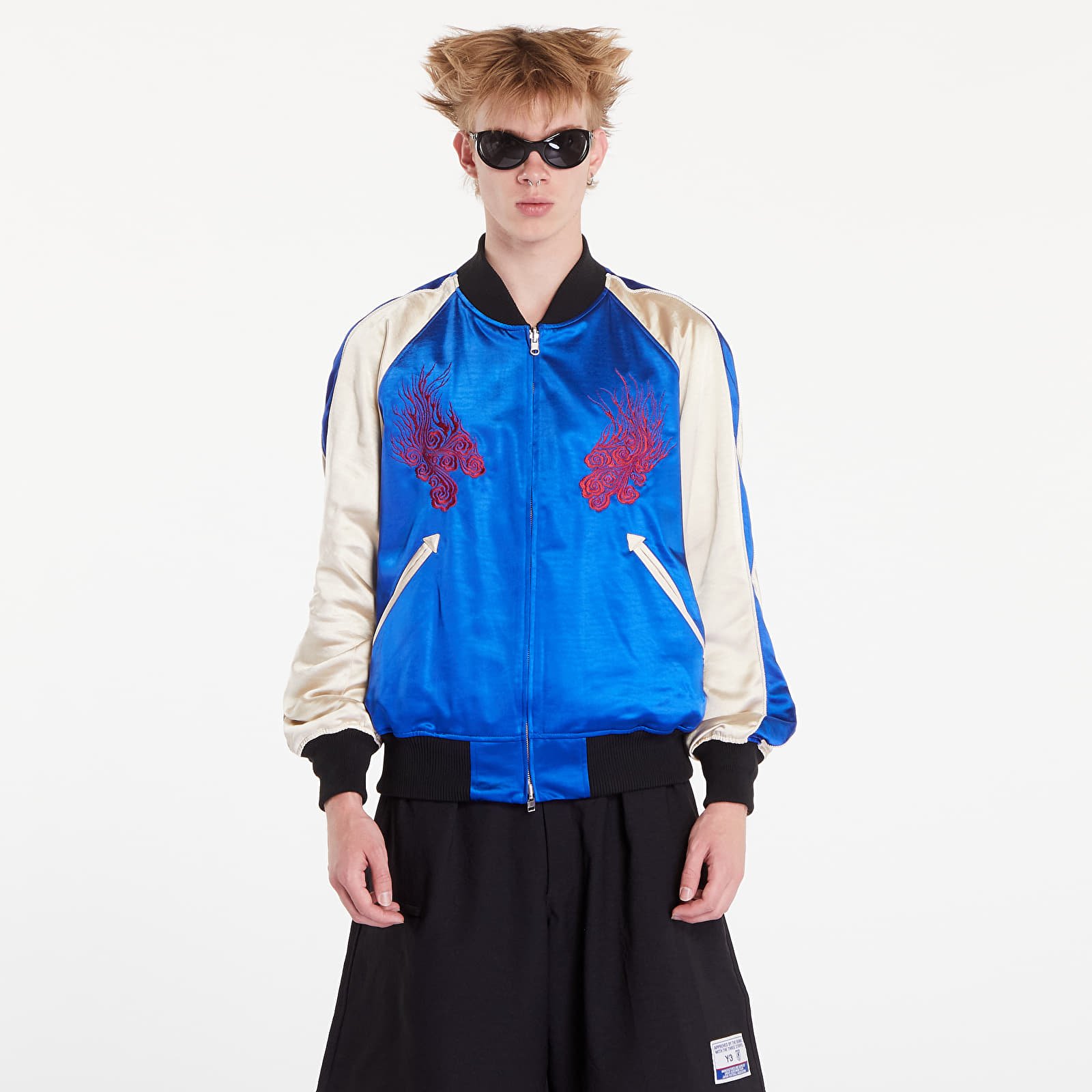 Jackets Y-3 JFA Souvenir Jacket UNISEX Bold Blue/ Champagne/ Black