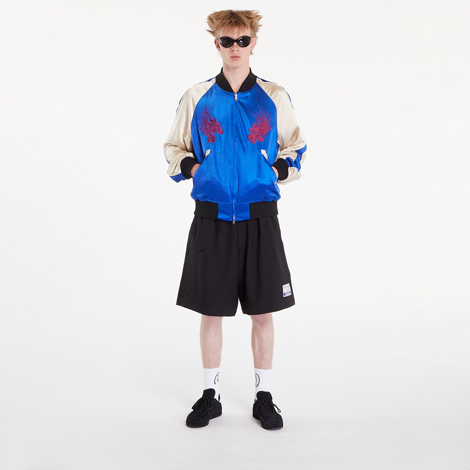 Jackets Y-3 JFA Souvenir Jacket UNISEX Bold Blue/ Champagne/ Black