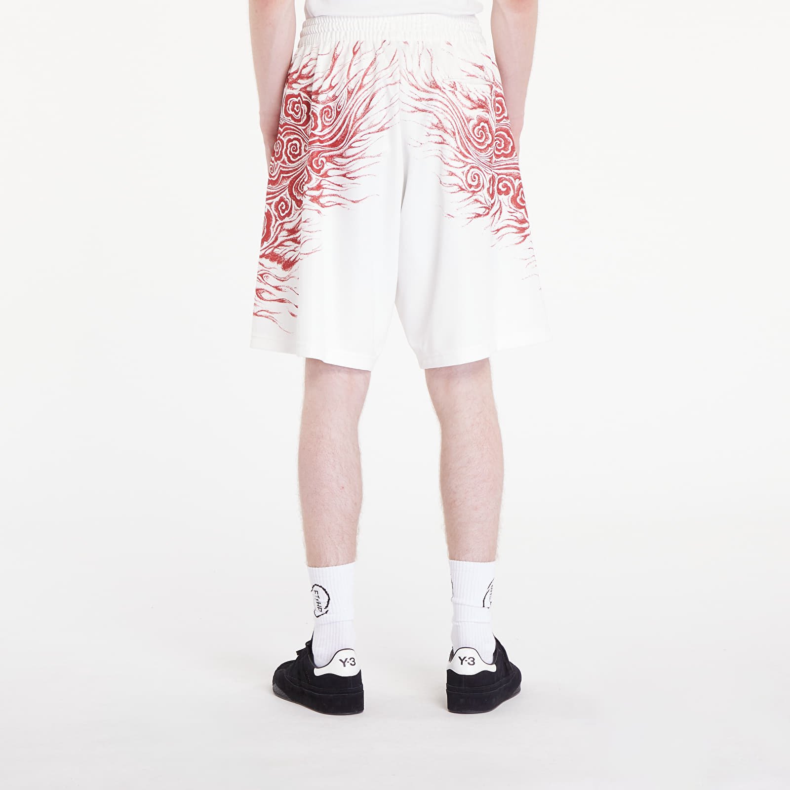 Šortai Y-3 JFA Graphic Shorts UNISEX Core White/ /Tepo Red