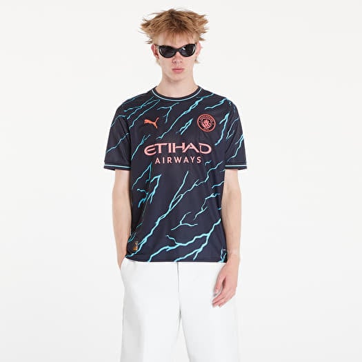 Maillots PUMA Manchester City 3rd Replica Jersey T Shirt Dark Navy Hero Blue Footshop