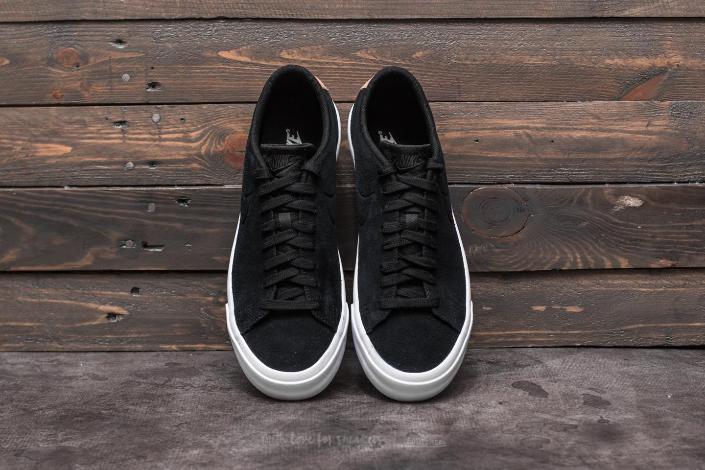 Herren Sneaker und Schuhe Nike Blazer Studio Low Black/ Black-Vanchetta Tan-White