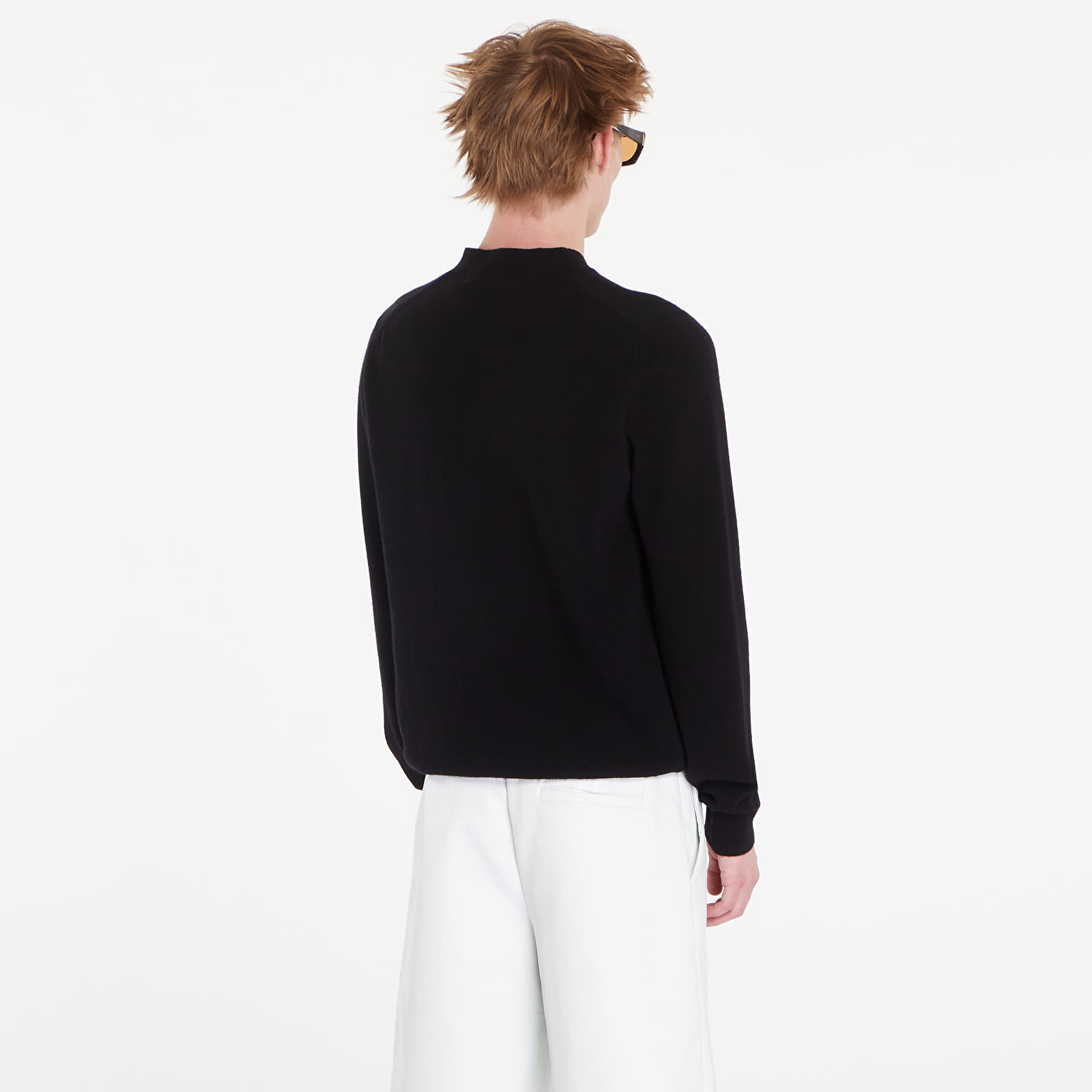 Svetry Comme des Garçons PLAY V-Neck Emblem Knit Cardigan UNISEX Black