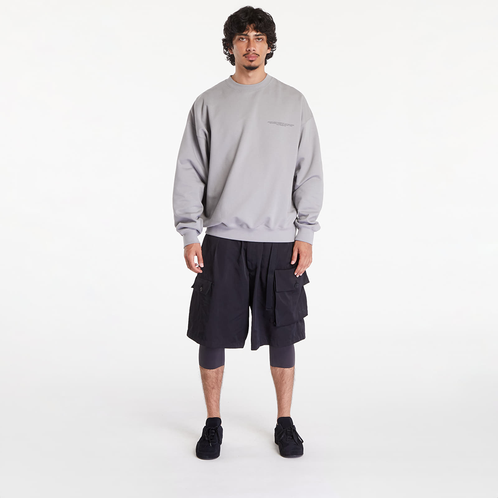 Felpe Y-3 Logo Crew Sweatshirt UNISEX Charcoal Solid Grey