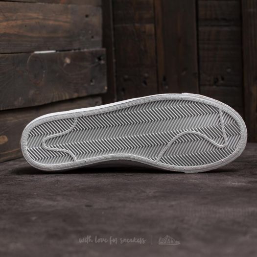 nike sb blazer zoom low white & obsidian leather skate shoes