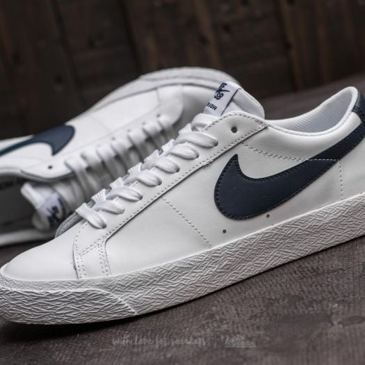 Men s shoes Nike SB Zoom Blazer Low White Obsidian Footshop