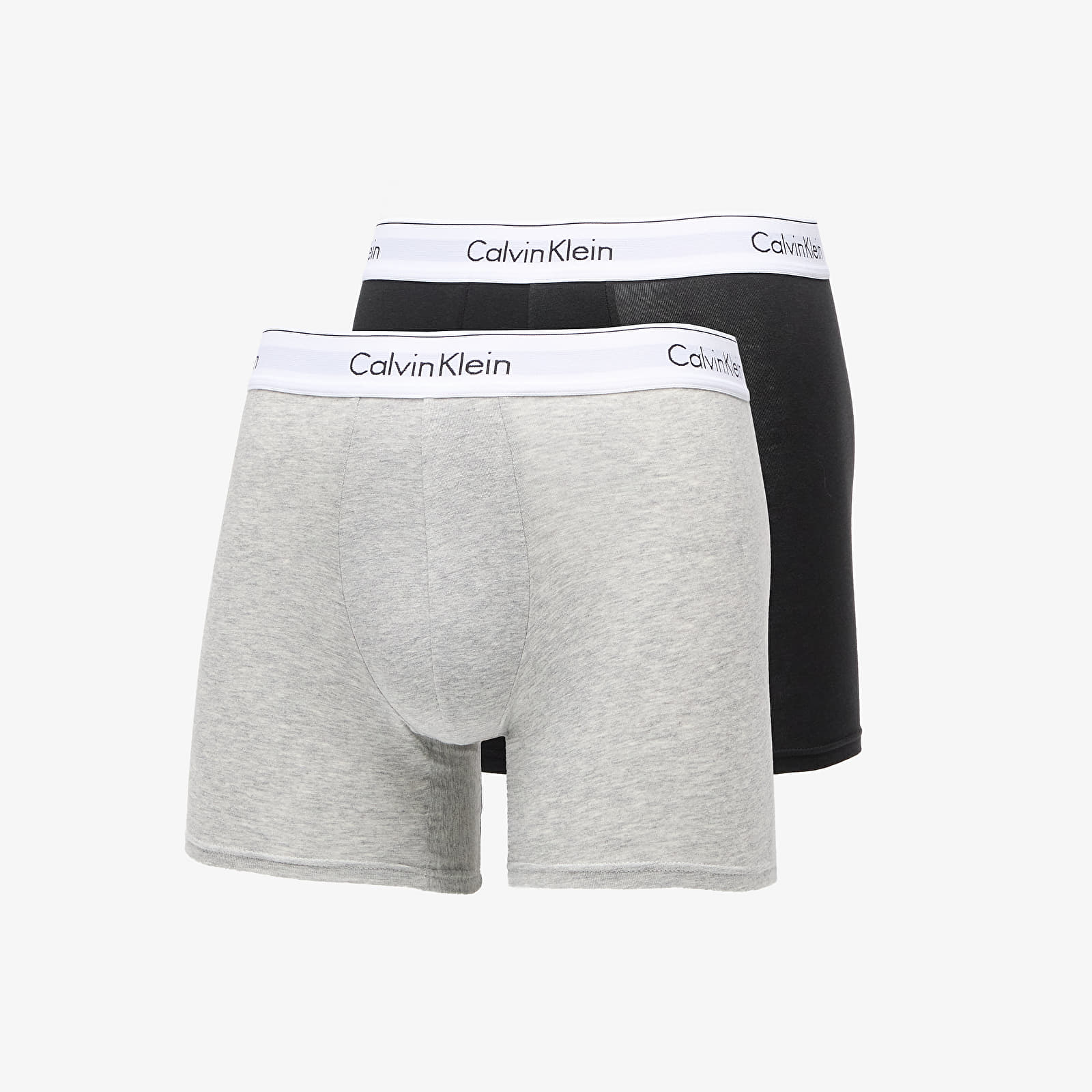 Боксерки Calvin Klein 2Pack Boxer Briefs Modern Cotton C/O Black/ Melange Grey