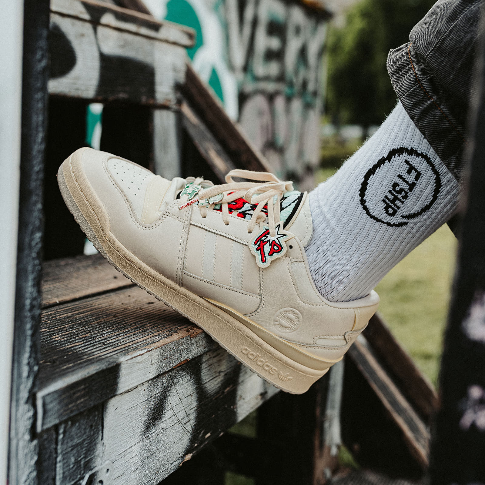 Ponožky Footshop High Crew Socks 3-Pack White