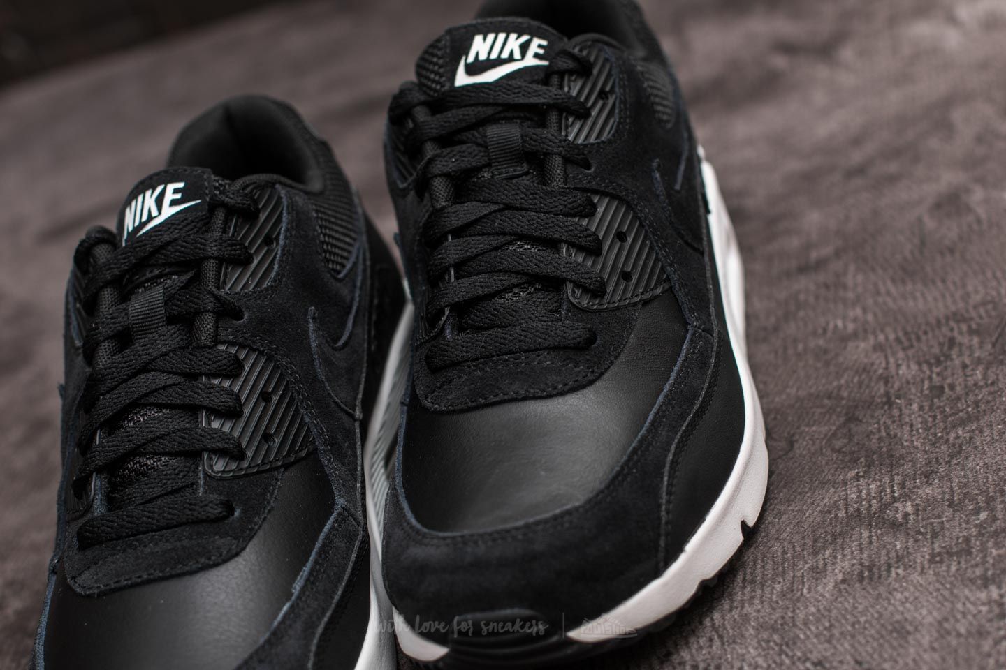 Herren Sneaker und Schuhe Nike Air Max 90 Ultra 2.0 Leather Black/ Black