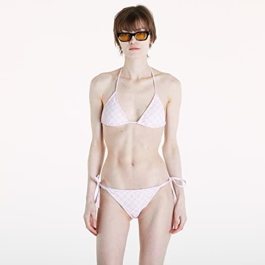 Daily Paper Reya Monogram Bikini Top Ice Pink
