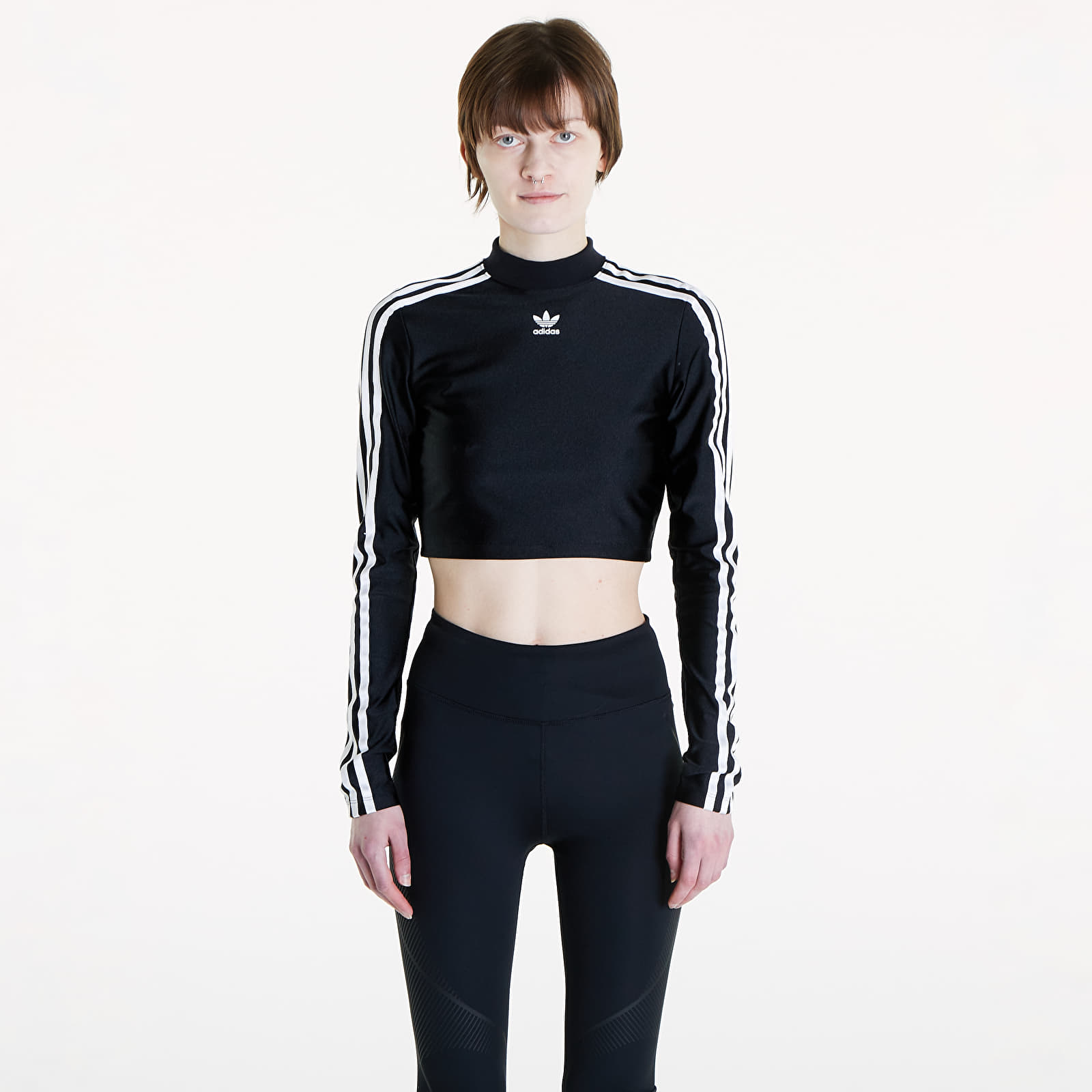 Adidas women's long sleeve crop top shop