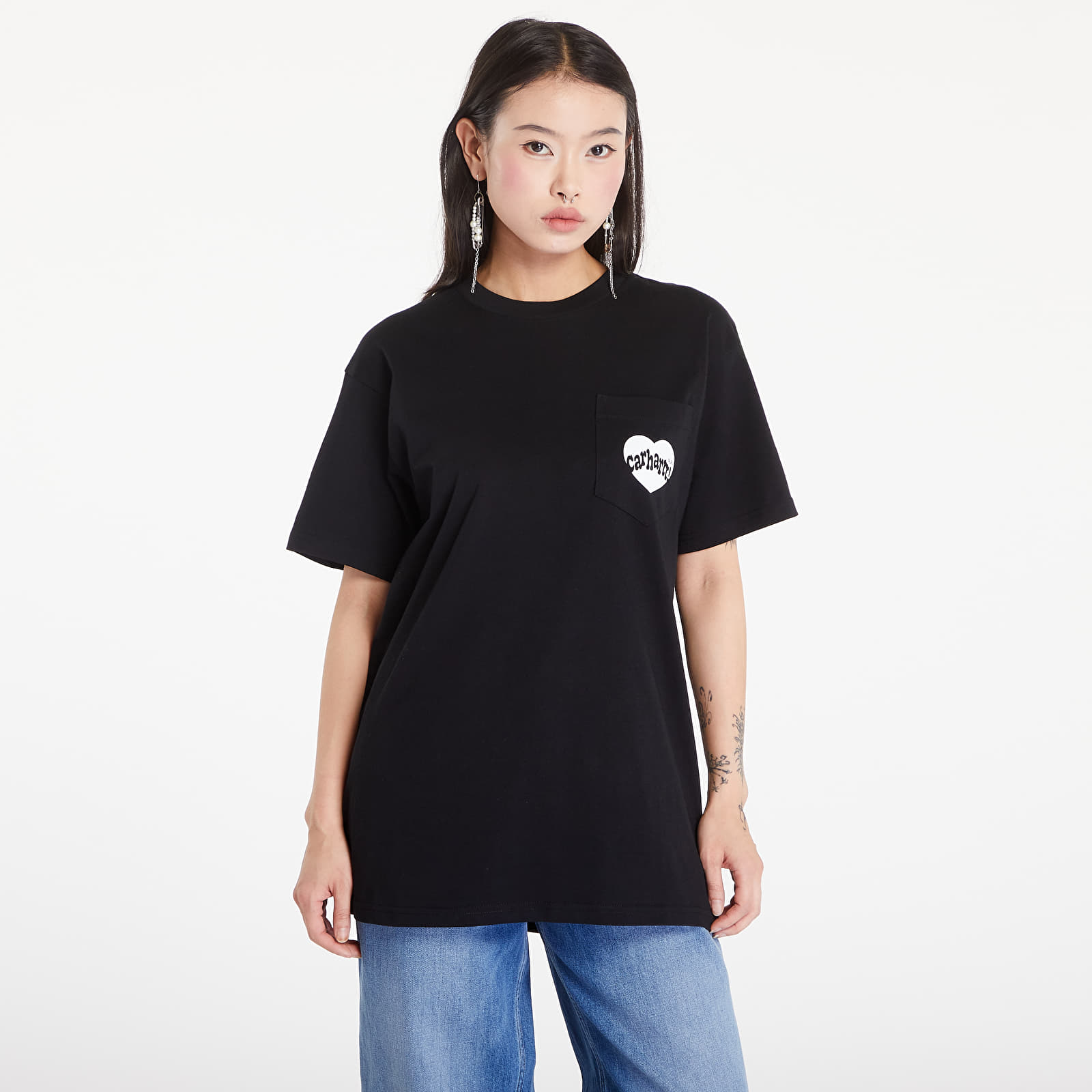 T-shirts Carhartt WIP Short Sleeve Amour Pocket T-Shirt UNISEX Black/ White