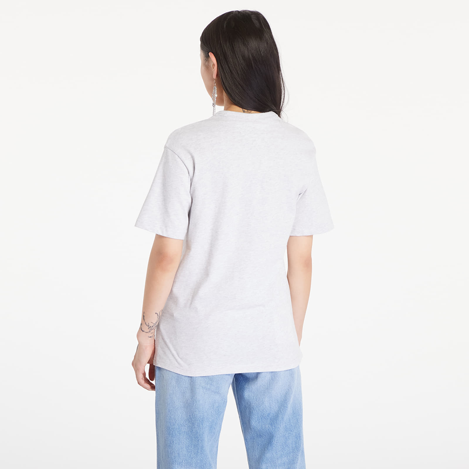 Dámske tričká Tommy Jeans Prep Explorer Relaxed Fit T-Shirt Silver Grey Heather