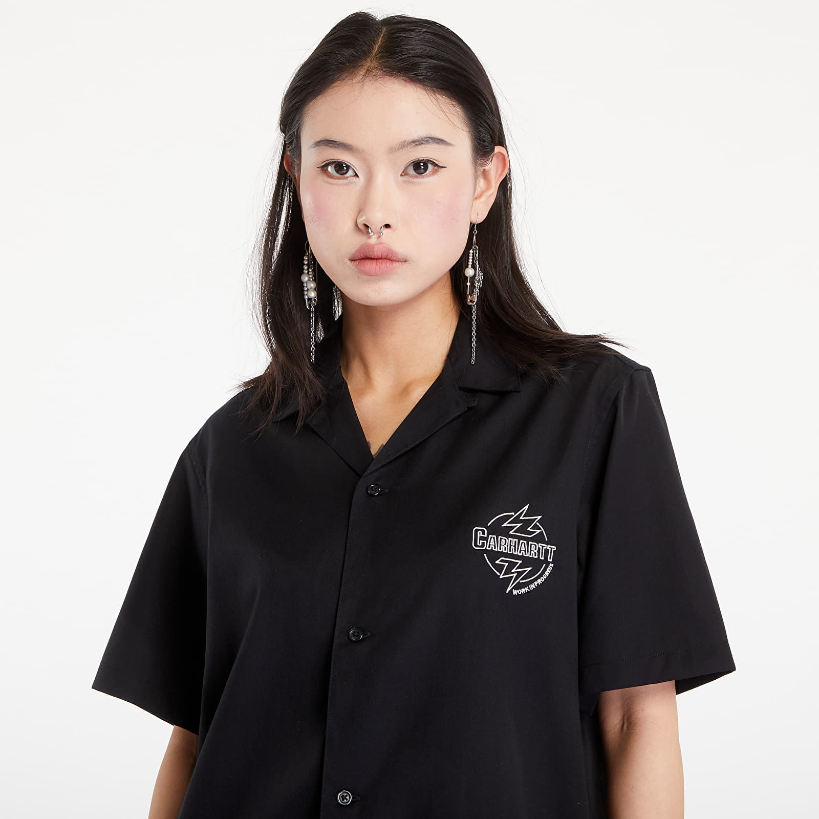Ingek Carhartt WIP Ablaze Short Sleeve Shirt UNISEX Black/ Wax
