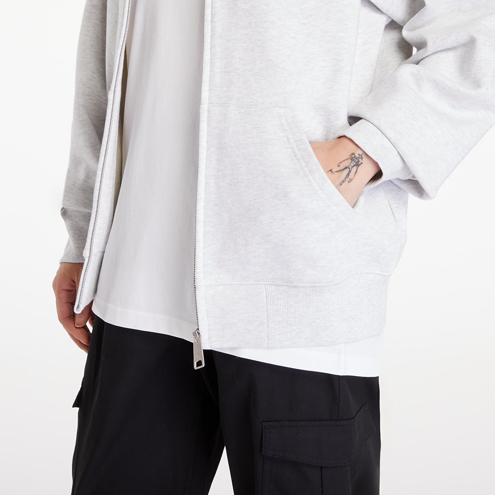 Hanorace Carhartt WIP Ablaze Hoodie UNISEX Ash Heather/ Black