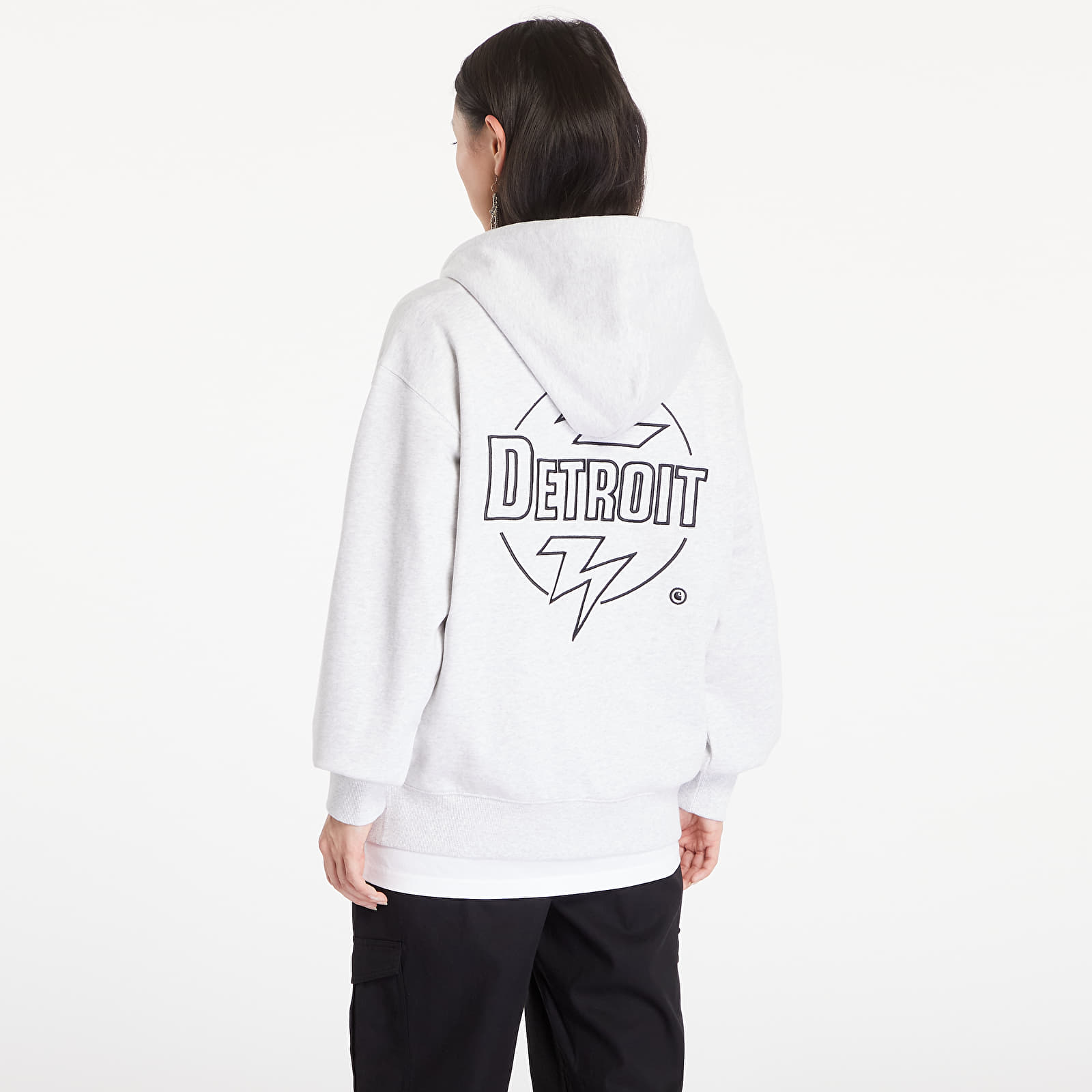 Hanorace Carhartt WIP Ablaze Hoodie UNISEX Ash Heather/ Black