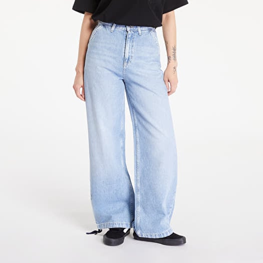 Tommy Jeans Claire Varsity High Rise Wide Tie Hem Jeans Denim Light