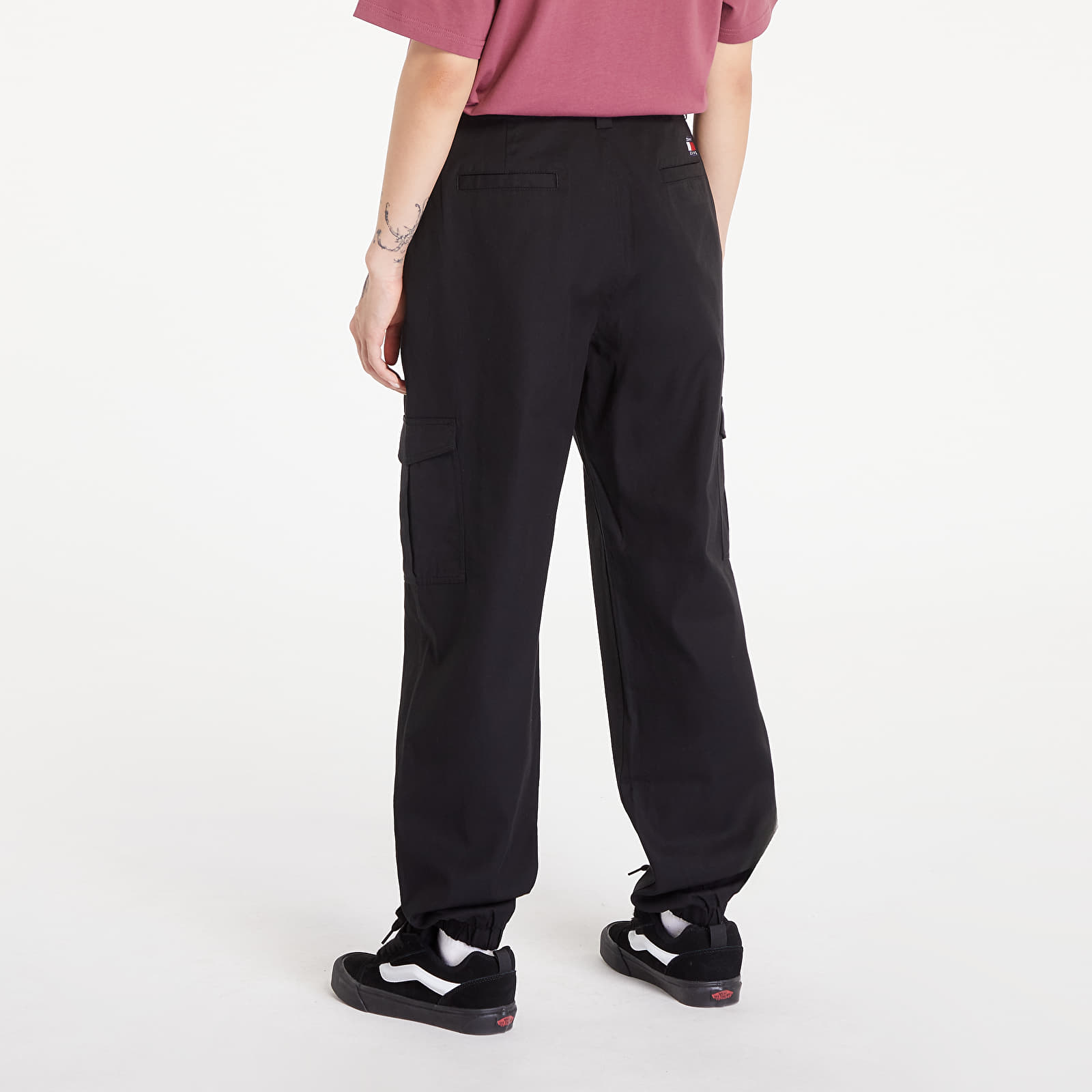 Housut ja farkut Tommy Jeans Stretch Cargo Pants Black