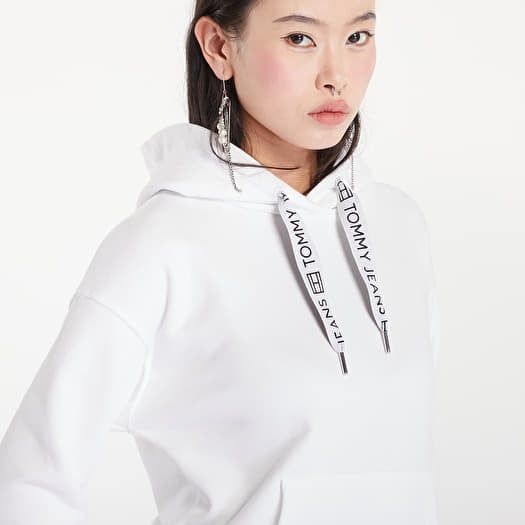White tommy hilfiger hoodie women's online