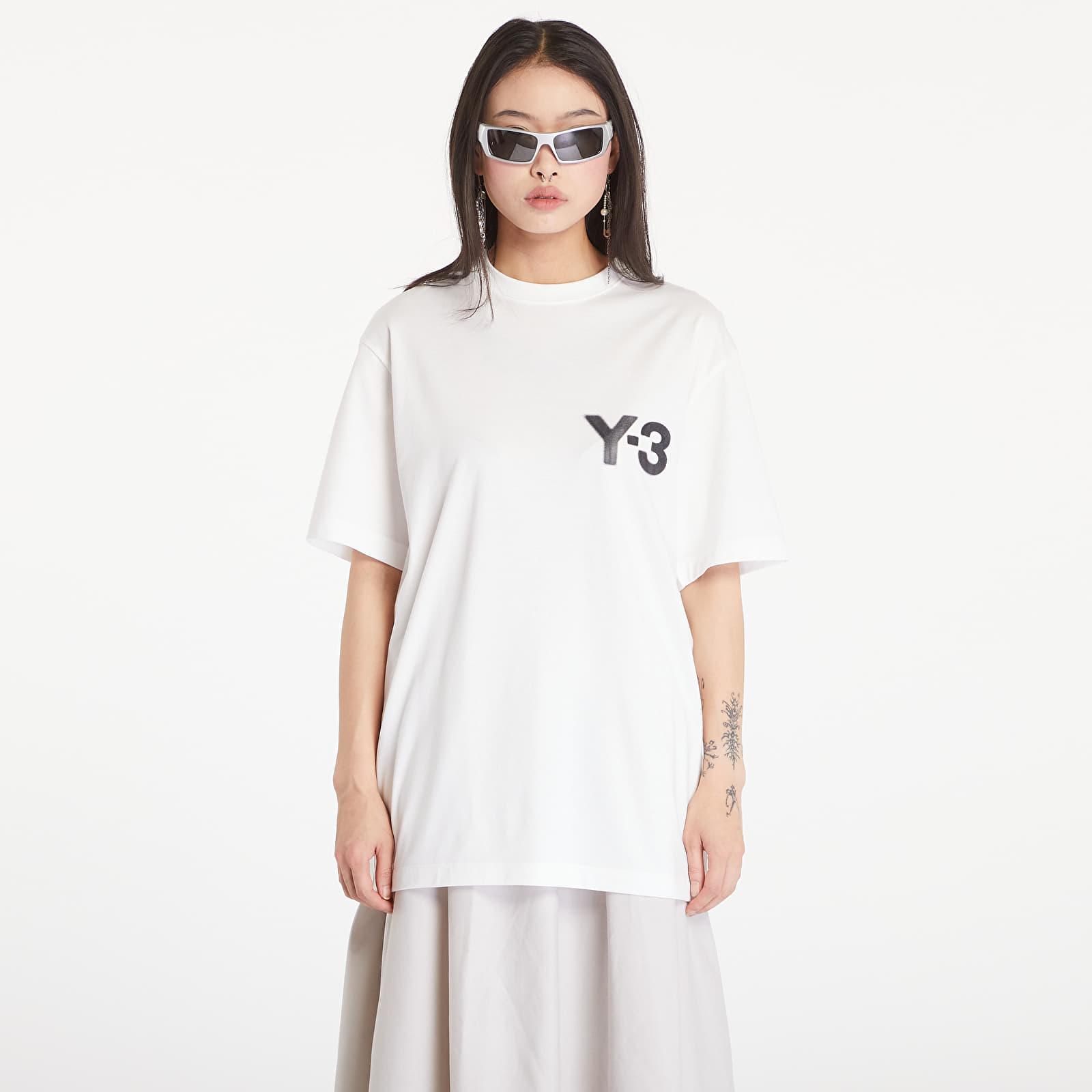   Μπλούζες Y-3 Logo Short Sleeve Tee UNISEX Core White