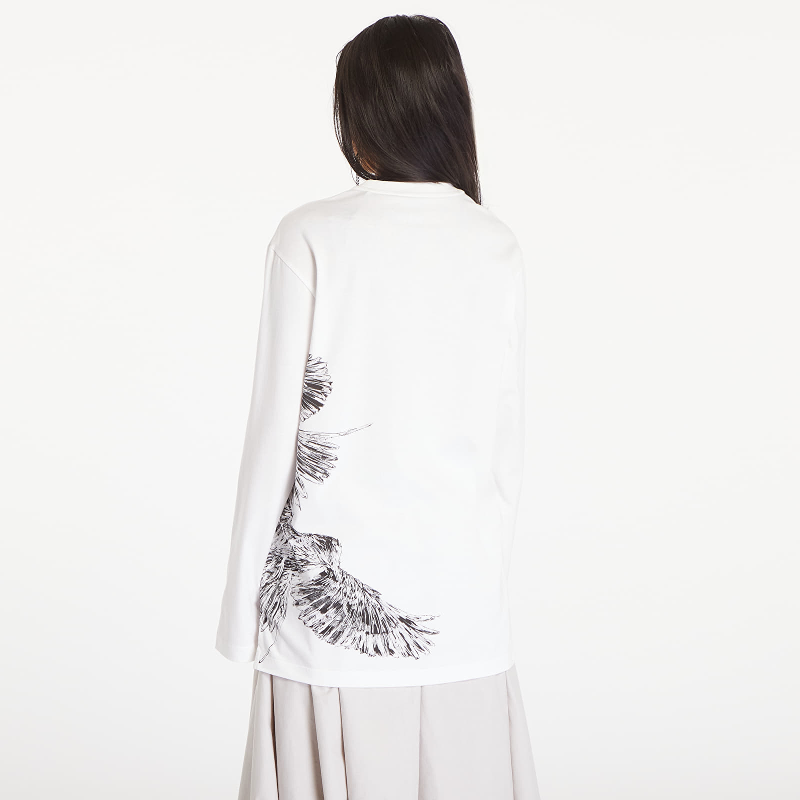 Marškinėliai Y-3 Graphic Long Sleeve Tee UNISEX Core White